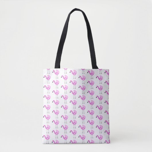 Flora Het Flamingo patroon Tote Bag (Voorkant)
