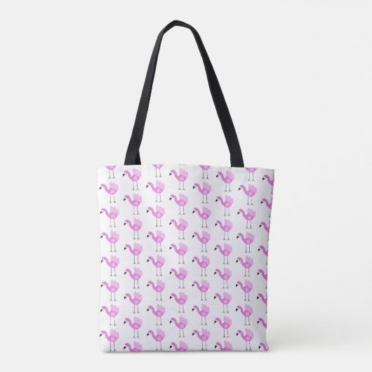 Flora Het Flamingo patroon Tote Bag (Achterkant)