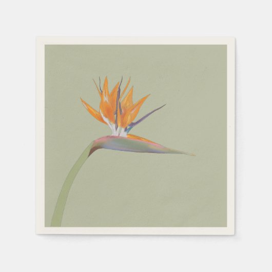 Flora I: Bird of Paradise - Papieren servet (Voorkant)