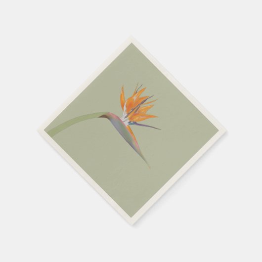 Flora I: Bird of Paradise - Papieren servet (Hoek)