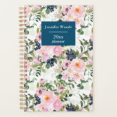  flora in Blush en Navy Personalized Planner (Voorkant)