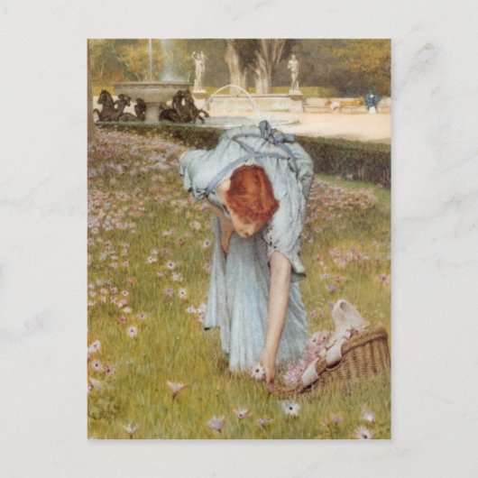 Flora in detail - briefkaart Lawrence Alma-Tadema (Voorkant)