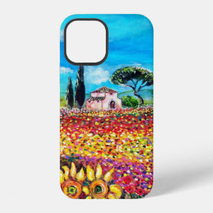 FLORA IN TOSCANE/Velden, Klaprozen en Zonnebloemen iPhone 12 Hoesje