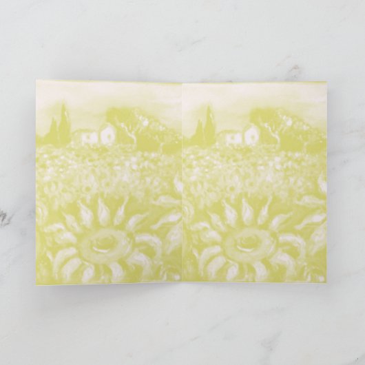 FLORA IN TUSCANIE Klaprozen en zonnebloemen Kaart (Binnen)