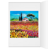 FLORA IN TUSCANY/Fields, papavers en zonnebloemen (Binnen (Links))