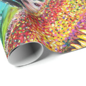 FLORA IN TUSCANY/Fields, papavers en zonnebloemen Cadeaupapier (Rol Hoek)