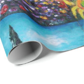 FLORA IN TUSCANY/Fields, papavers en zonnebloemen Cadeaupapier (Rol Hoek)