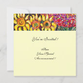 FLORA IN TUSCANY/Fields, papavers en zonnebloemen Kaart (Achterkant)