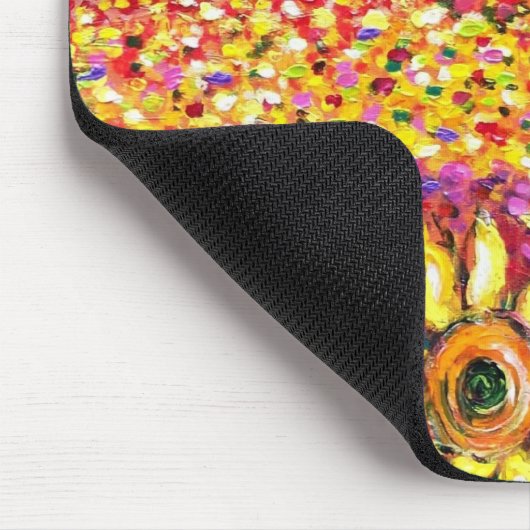 FLORA IN TUSCANY/Fields, papavers en zonnebloemen Muismat (Hoek)