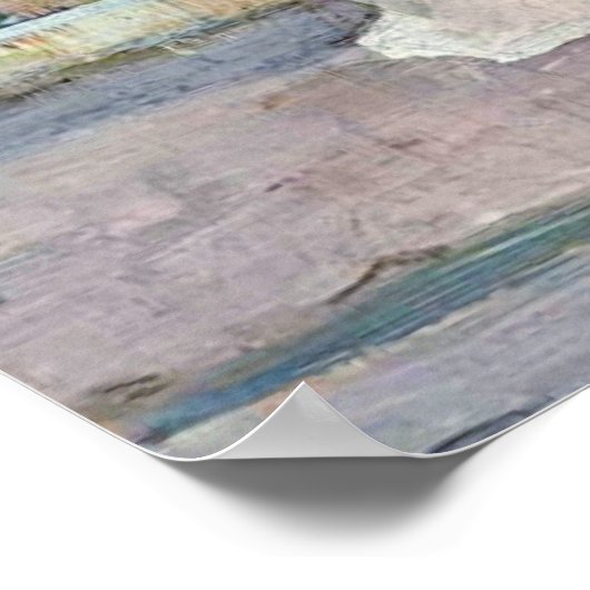 Flora in witte kleur, door John William Waterhouse Poster (Hoek)