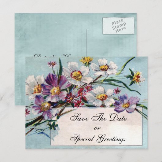  Flora-kaart voor alle gelegenheden Aankondigingskaart (Voorkant / Achterkant)