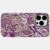 Flora kant Case-Mate iPhone case (Achterkant (horizontaal))