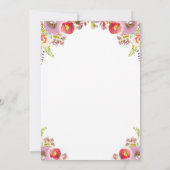 Flora Lamb Baby shower Kaart (Achterkant)