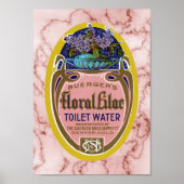  flora Lila toiletwateretiket Poster (Voorkant)