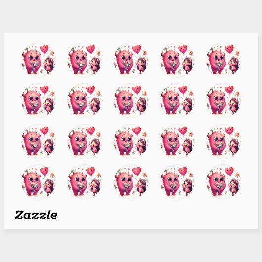 Flora & Lilly Ronde Sticker (Vel)