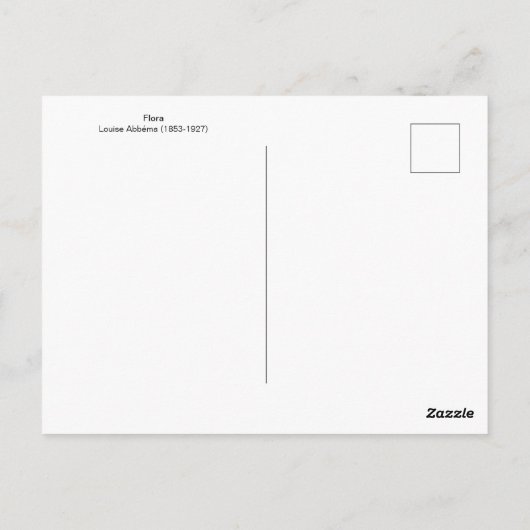 Flora Louise Abbéma Briefkaart (Achterkant)