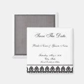 Flora magneet-zwart/wit magneet (Voorkant / Achterkant)