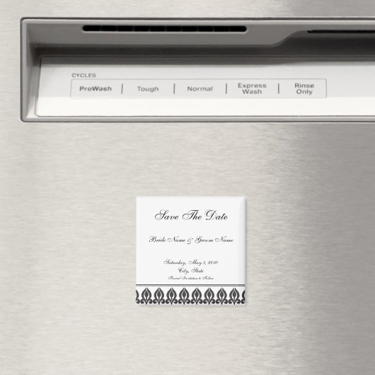 Flora magneet-zwart/wit magneet (Insitu (Vaatwasser))