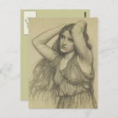 Flora met Long Hair Briefkaart (Voorkant / Achterkant)