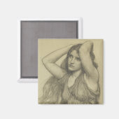 Flora met Long Hair Magneet (Voorkant / Achterkant)