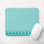 Flora Mousepad-Blauwgroen/Blauwgroen Muismat (Met muis)