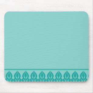 Flora Mousepad-Blauwgroen/Blauwgroen Muismat