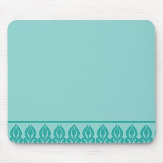 Flora Mousepad-Blauwgroen/Blauwgroen Muismat (Voorkant)