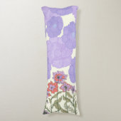 Flora Obscura – Seamless Floral Print Throw Pillow Lichaamskussen (Voorkant Verticaal)