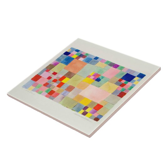 Flora on sand , Paul Klee Tegeltje (Zijkant)