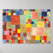Flora on Sand van Paul Klee, Abstracte kunst Poster (Voorkant)