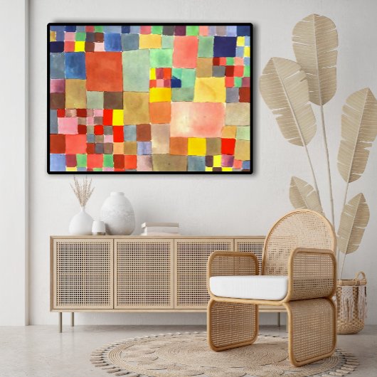 Flora on Sand van Paul Klee, Abstracte kunst Poster