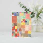 Flora op zand door Paul Klee Briefkaart (Staand voorkant)