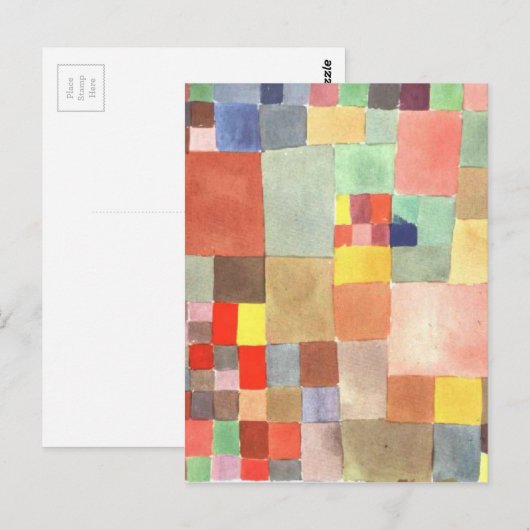 Flora op zand door Paul Klee Briefkaart (Voorkant / Achterkant)