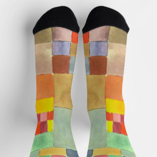 Flora op Zand van Paul Klee, Abstracte Kunst Sokken