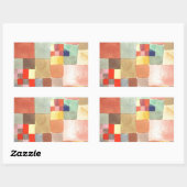 Flora op zand van Paul Klee Rechthoekige Sticker (Vel)