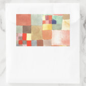 Flora op zand van Paul Klee Rechthoekige Sticker (Tas)