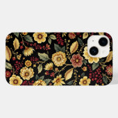 Flora patroon iphone hoesje  (Achterkant (horizontaal))