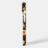 Flora patroon iphone hoesje  (Achterkant / Links)