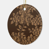 flora-patroon keramisch ornament (Links)