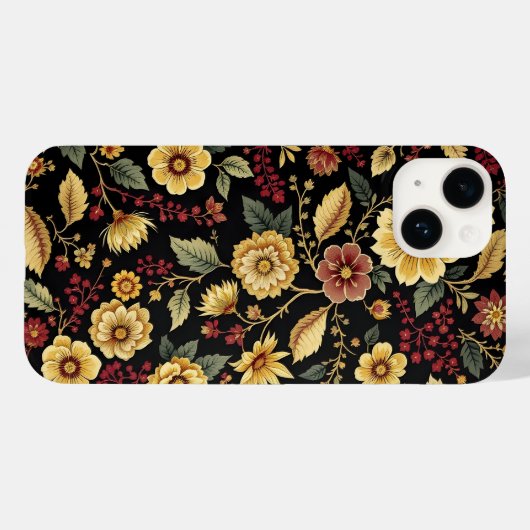 Flora pattern iphone case  (Achterkant (horizontaal))