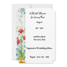 Flora Poppies, Poppy Bridal Shower Invitation
