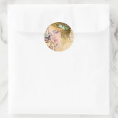 Flora portret bloem meisje stickers (Tas)