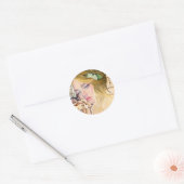 Flora portret bloem meisje stickers (Envelop)