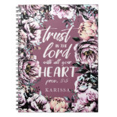 flora | Schrift | Lichte tekst Notitieboek (Voorkant)