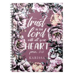  flora | Schrift | Lichte tekst Notitieboek