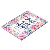 flora | Schrift | marine Notitieboek (Linkerzijde)