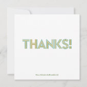 Flora Solara Dank uw Kaart in Olijf en Sinaasappel (Achterkant)