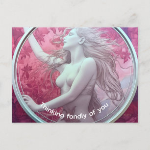 Flora surrealistisch schilderij briefkaart