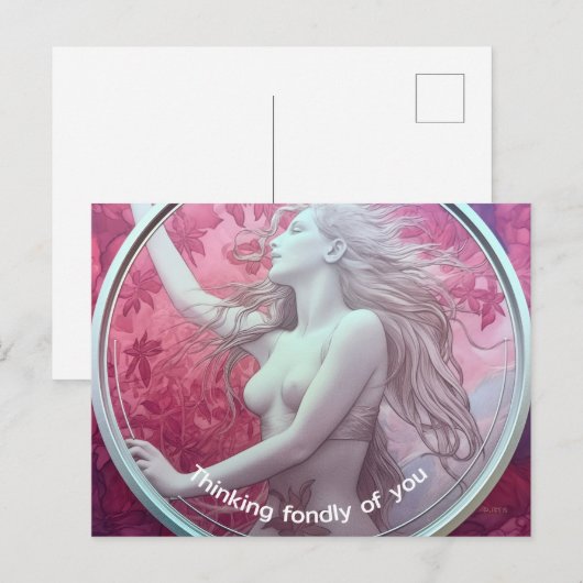 Flora surrealistisch schilderij briefkaart (Voorkant / Achterkant)