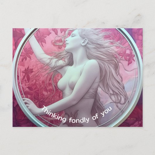 Flora surrealistisch schilderij briefkaart (Voorkant)